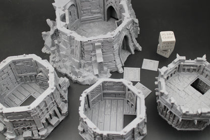 Tabletop Terrain Fantasy Outpost Bandit Defense Garrison Watch Tower Dnd RPG Wargame Skirmish 32mm+