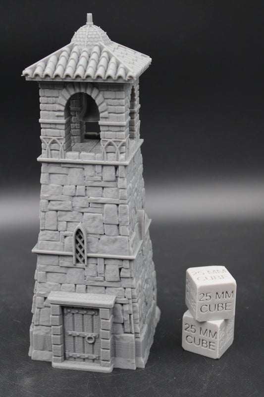 Tabletop Terrain Medieval Fantasy Signal Bell Tower Dnd RPG Wargame Skirmish 28mm