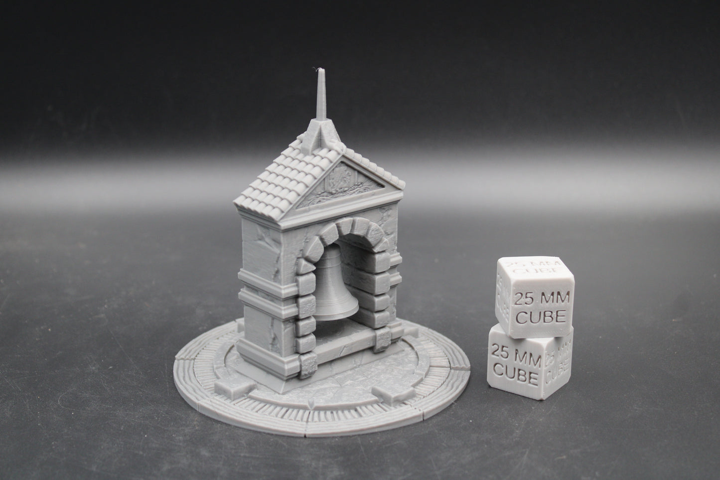 Tabletop Terrain Medieval Fantasy City Town Bell Monument Dnd RPG Wargame Skirmish 28mm