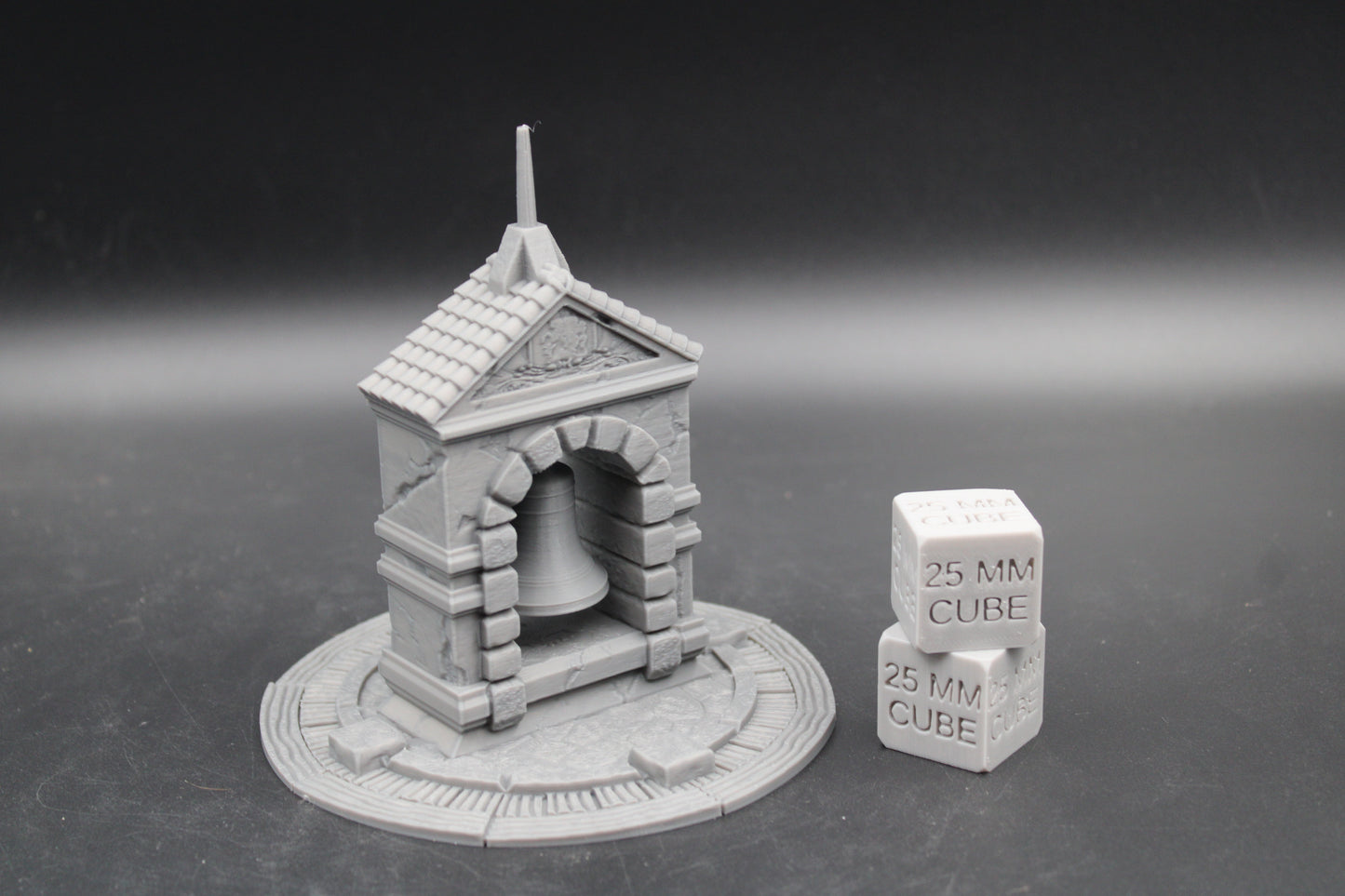 Tabletop Terrain Medieval Fantasy City Town Bell Monument Dnd RPG Wargame Skirmish 28mm