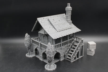 Tabletop Terrain Medieval Fantasy Berry Manor House Dnd RPG Wargame Skirmish 28mm