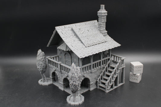 Tabletop Terrain Medieval Fantasy Berry Manor House Dnd RPG Wargame Skirmish 28mm