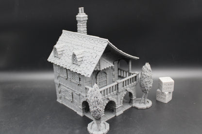 Tabletop Terrain Medieval Fantasy Berry Manor House Dnd RPG Wargame Skirmish 28mm