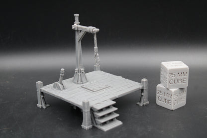 Tabletop Terrain Medieval Fantasy City Town Gallows Hangman Pole Dnd RPG Wargame Skirmish 28mm
