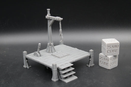 Tabletop Terrain Medieval Fantasy City Town Gallows Hangman Pole Dnd RPG Wargame Skirmish 28mm