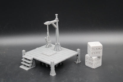 Tabletop Terrain Medieval Fantasy City Town Gallows Hangman Pole Dnd RPG Wargame Skirmish 28mm