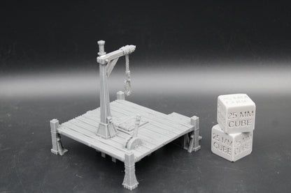 Tabletop Terrain Medieval Fantasy City Town Gallows Hangman Pole Dnd RPG Wargame Skirmish 28mm