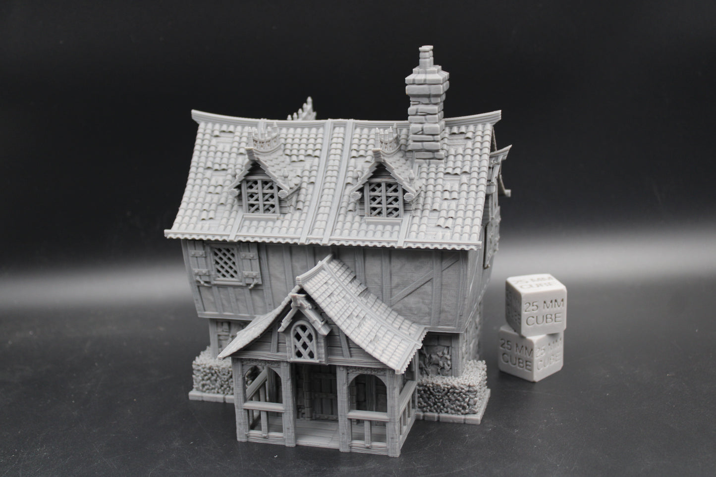 Tabletop Terrain Medieval Fantasy Hardwood Manor House Dnd RPG Wargame Skirmish 28mm
