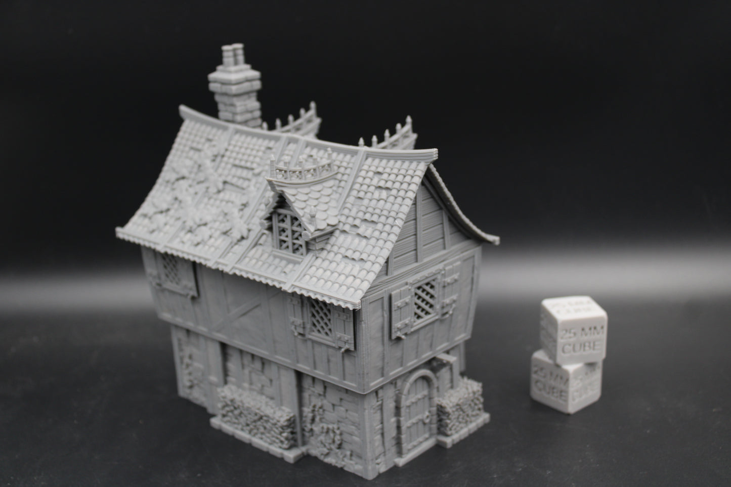 Tabletop Terrain Medieval Fantasy Hardwood Manor House Dnd RPG Wargame Skirmish 28mm