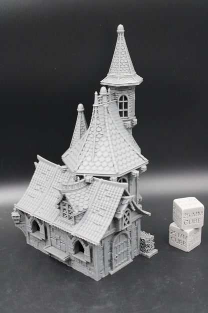 Tabletop Terrain Medieval Fantasy Magic Scroll Book Shop Dnd RPG Wargame Skirmish 28mm