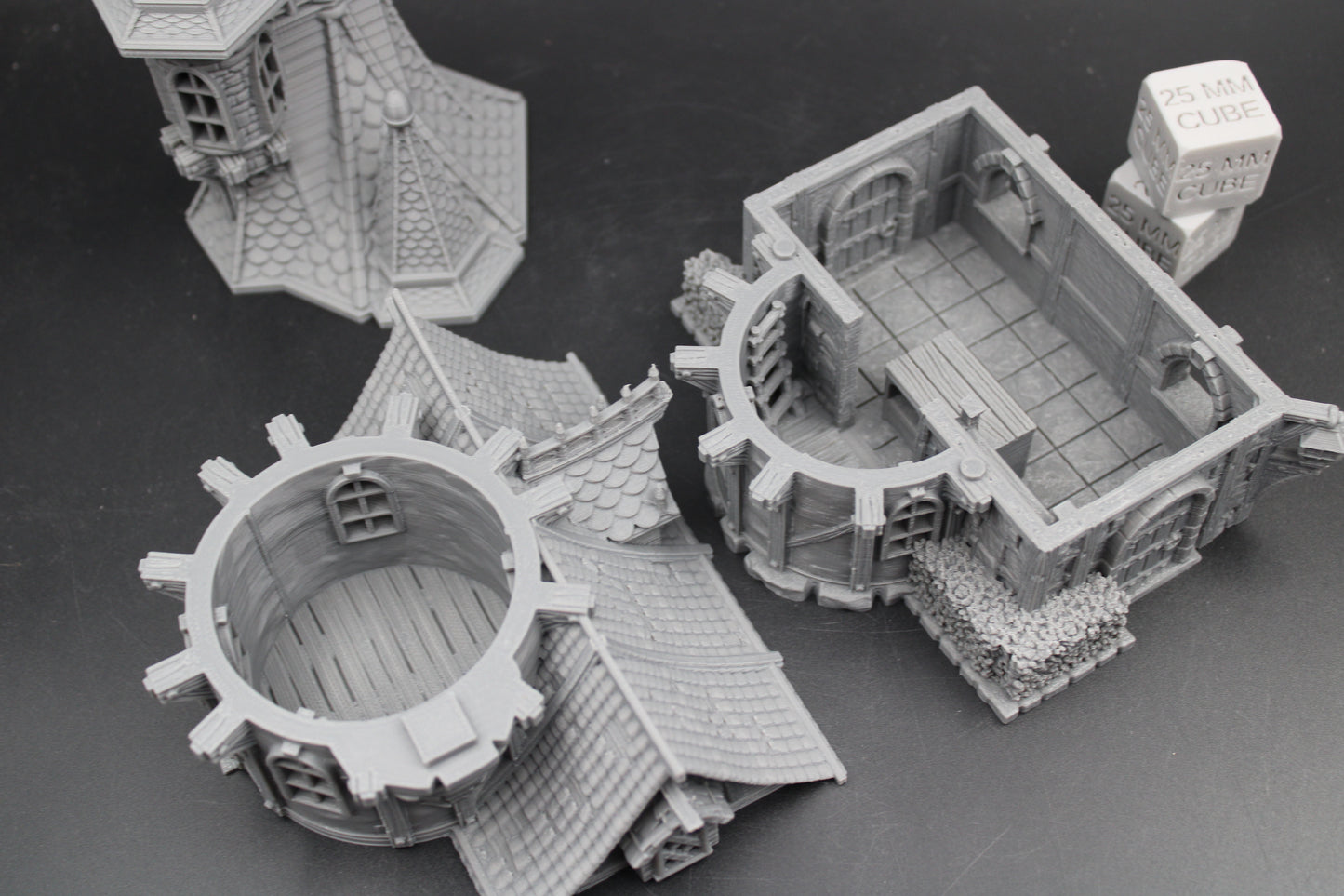 Tabletop Terrain Medieval Fantasy Magic Scroll Book Shop Dnd RPG Wargame Skirmish 28mm