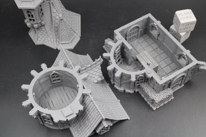 Tabletop Terrain Medieval Fantasy Magic Scroll Book Shop Dnd RPG Wargame Skirmish 28mm