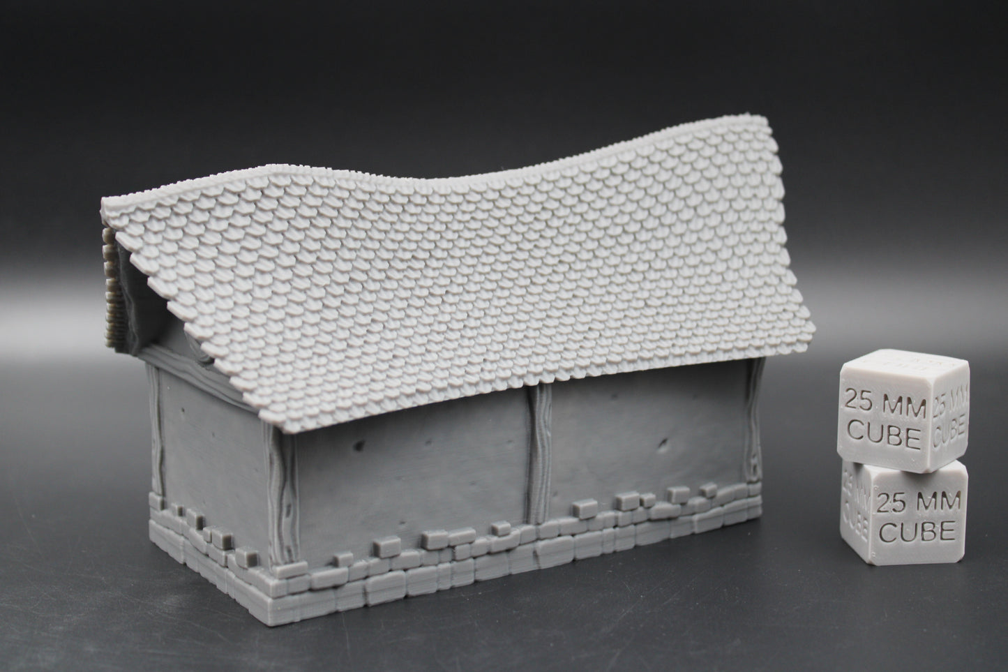 Tabletop Terrain Curved Roof Cottage Dnd RPG Wargame Skirmish 28mm