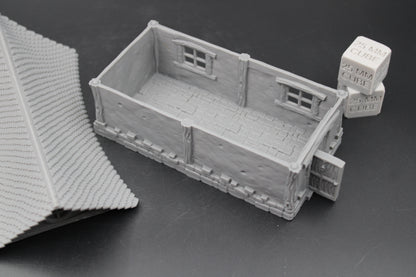Tabletop Terrain Curved Roof Cottage Dnd RPG Wargame Skirmish 28mm