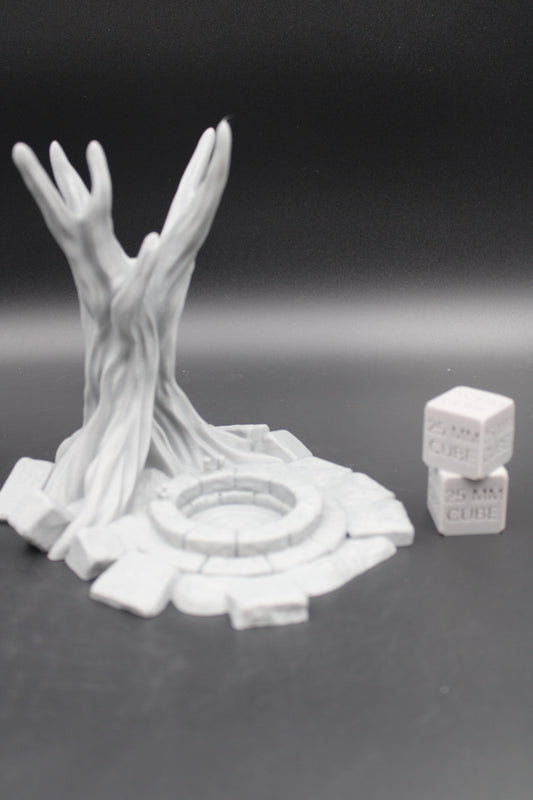 Tabletop Terrain Sacred Cursed Tree Gazing Scrying Pool Shrine Dnd Rpg Wargame Skirmish 28-32mm