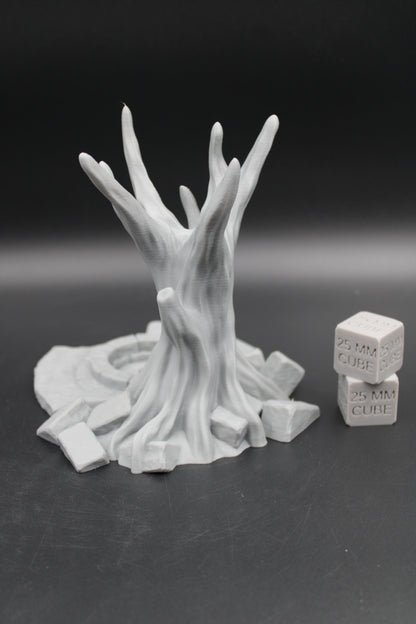 Tabletop Terrain Sacred Cursed Tree Gazing Scrying Pool Shrine Dnd Rpg Wargame Skirmish 28-32mm