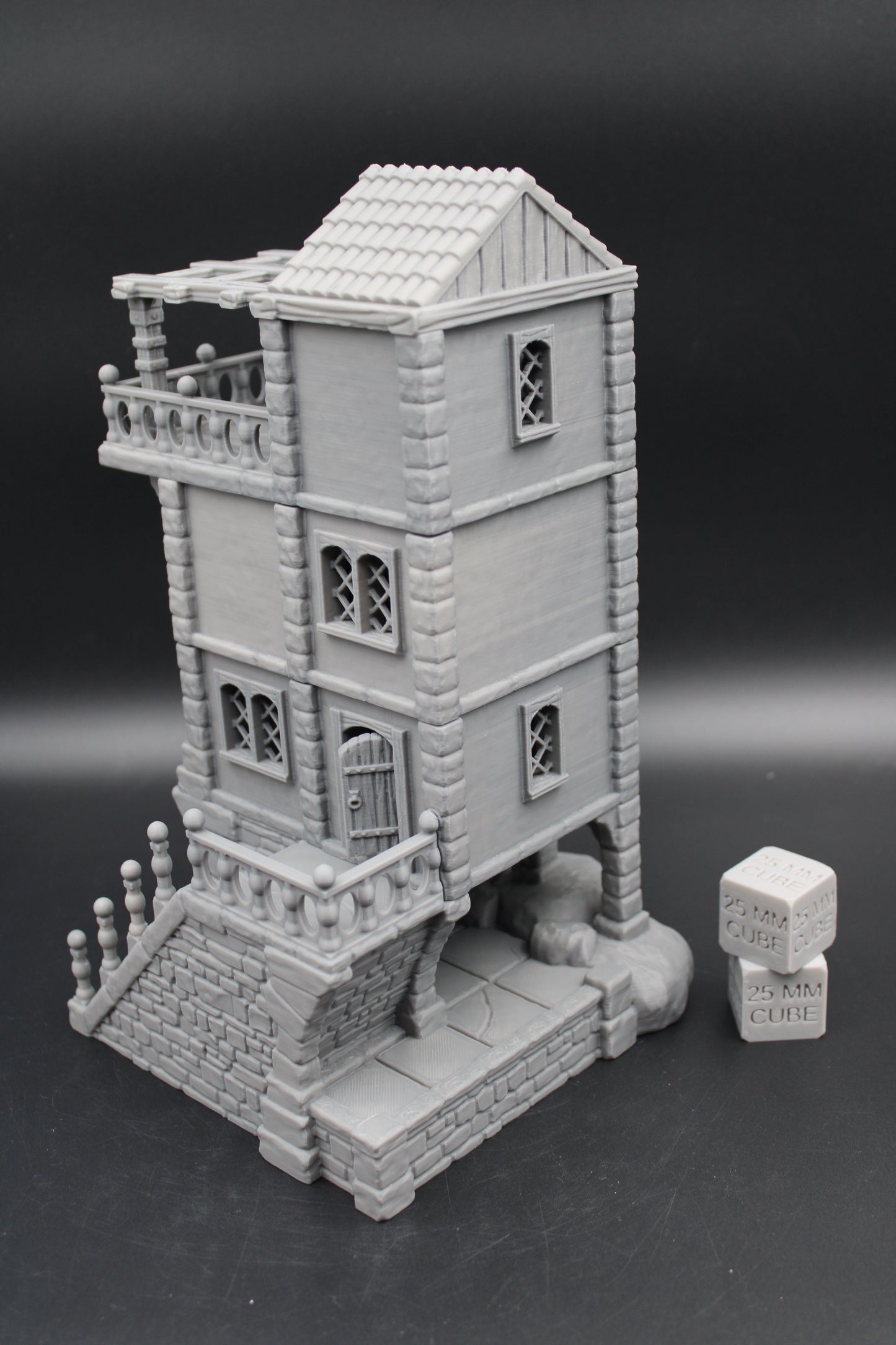 Tabletop Terrain Seaside Cliffside Pergola Roof House Dnd Rpg Wargame Skirmish 28-32mm