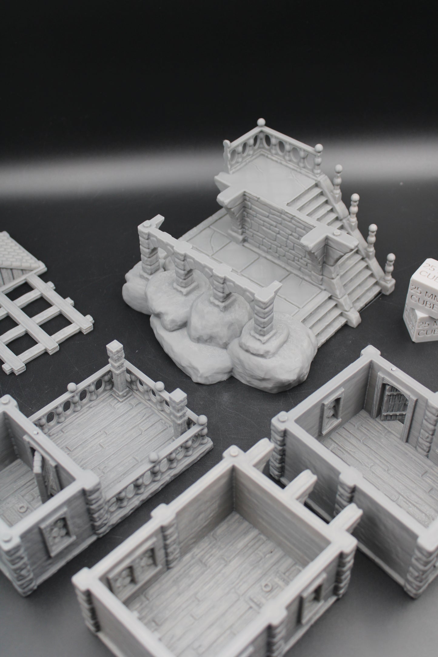 Tabletop Terrain Seaside Cliffside Pergola Roof House Dnd Rpg Wargame Skirmish 28-32mm