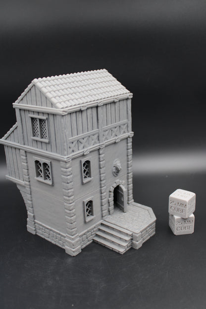 Tabletop Terrain Seaside Cantilever House Dnd Rpg Wargame Skirmish 28-32mm