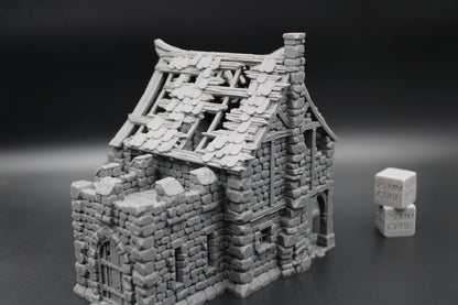Tabletop Terrain Fantasy Barracks Guard House Ruin Dnd RPG Wargame Skirmish