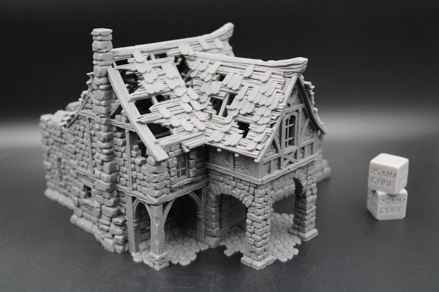 Tabletop Terrain Fantasy Barracks Guard House Ruin Dnd RPG Wargame Skirmish