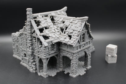 Tabletop Terrain Fantasy Barracks Guard House Ruin Dnd RPG Wargame Skirmish