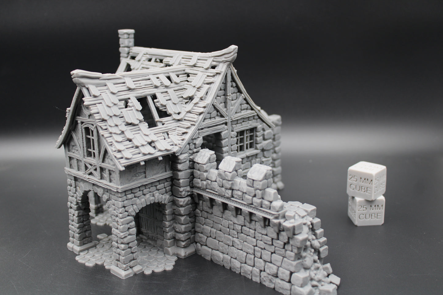 Tabletop Terrain Fantasy Barracks Guard House Ruin Dnd RPG Wargame Skirmish