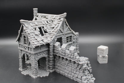 Tabletop Terrain Fantasy Barracks Guard House Ruin Dnd RPG Wargame Skirmish