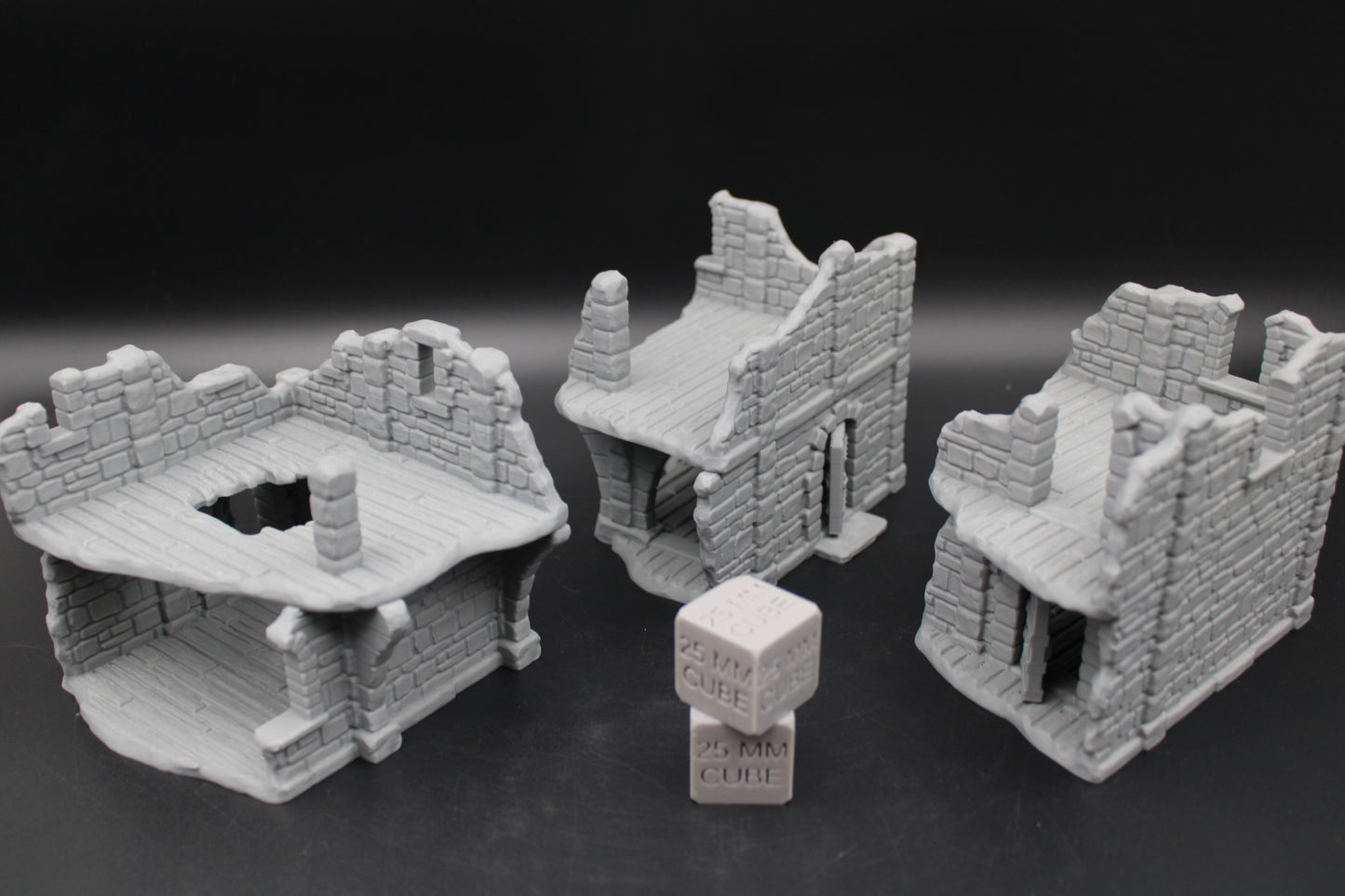 Tabletop Terrain Seaside Modular Ruins Set of 3 Dnd Rpg Wargame Skirmish 28-32mm