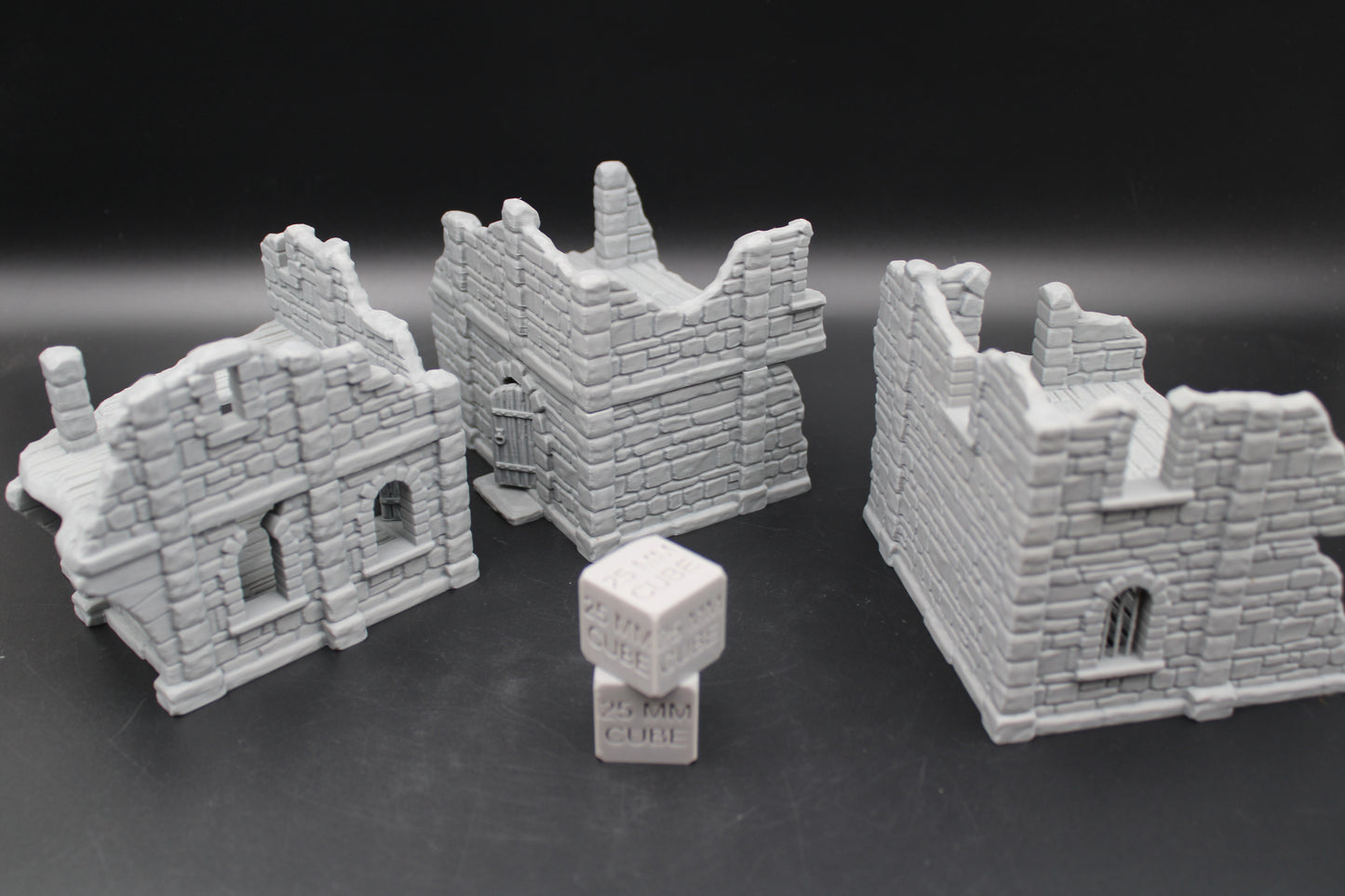 Tabletop Terrain Seaside Modular Ruins Set of 3 Dnd Rpg Wargame Skirmish 28-32mm