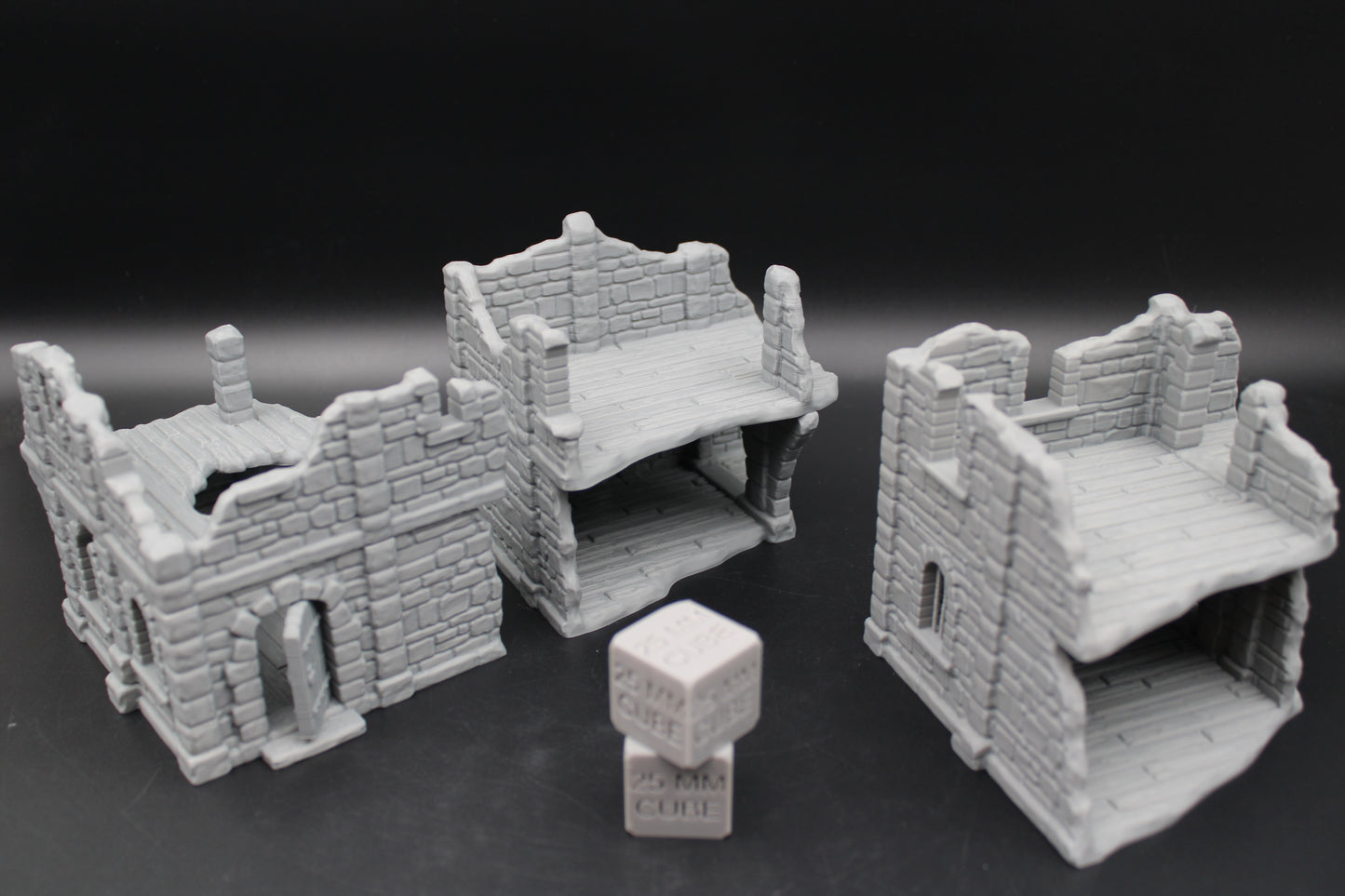 Tabletop Terrain Seaside Modular Ruins Set of 3 Dnd Rpg Wargame Skirmish 28-32mm
