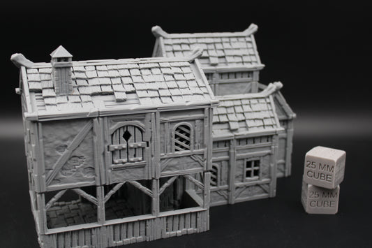 Tabletop Terrain Plaster Cob House 10of19 Town City Dnd RPG wargame skirmish 28-32mm
