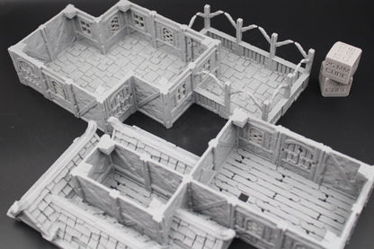 Tabletop Terrain Plaster Cob House 10of19 Town City Dnd RPG wargame skirmish 28-32mm