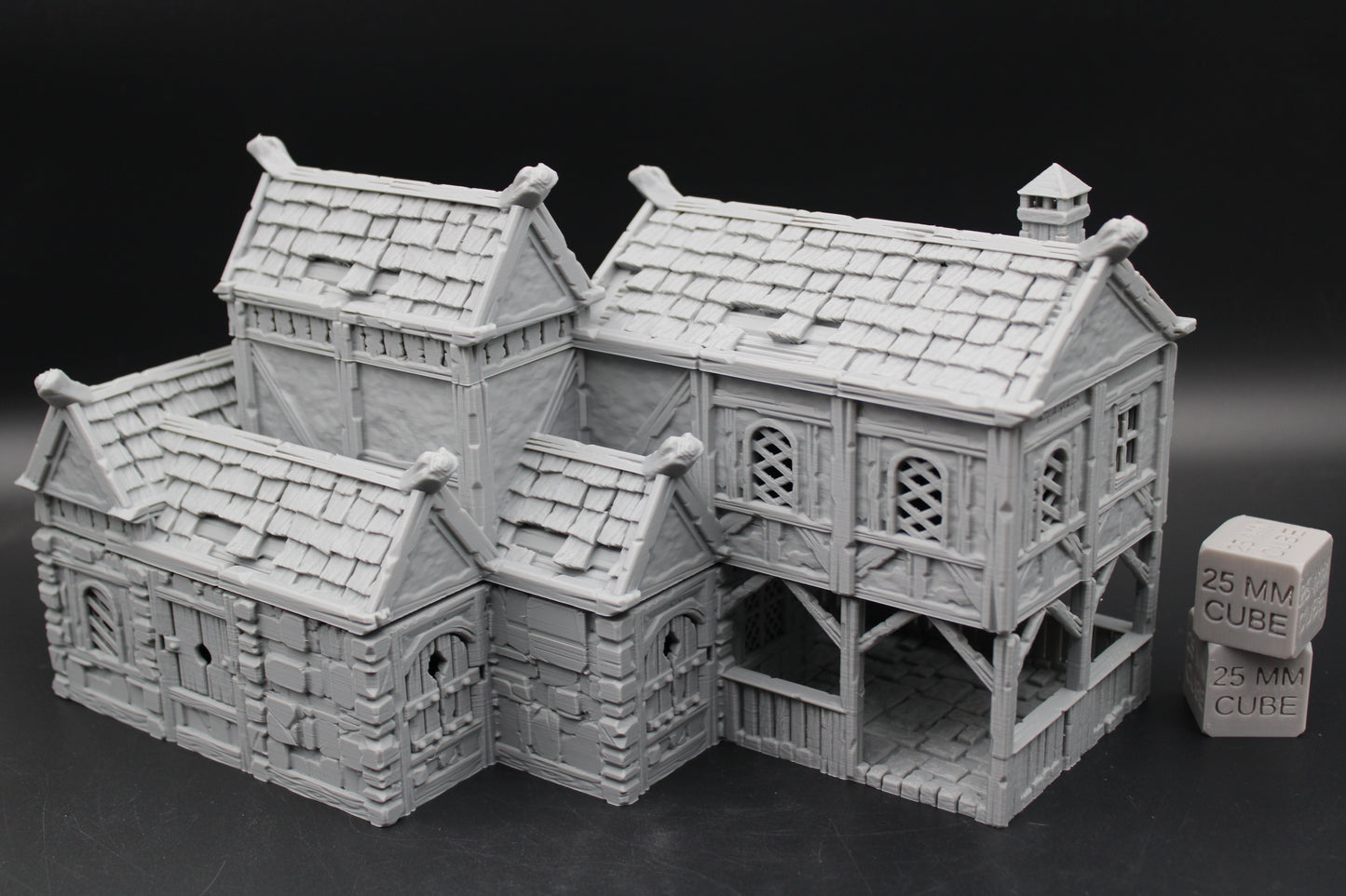 Tabletop Terrain Stone House 10of19 Town City Dnd RPG wargame skirmish 28-32mm
