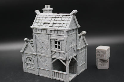 Tabletop Terrain Plaster Cob House 11of19 Town City Dnd RPG wargame skirmish 28-32mm