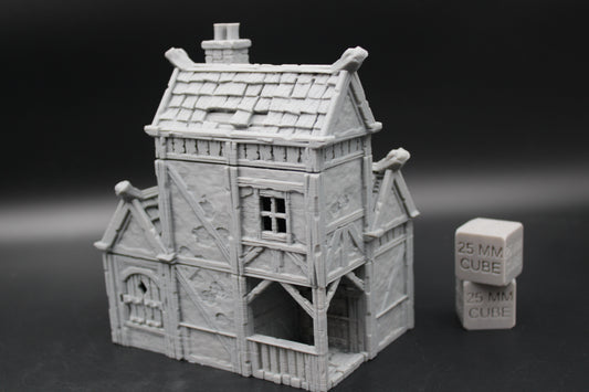 Tabletop Terrain Plaster Cob House 11of19 Town City Dnd RPG wargame skirmish 28-32mm