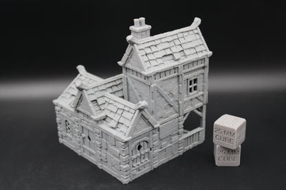 Tabletop Terrain Stone House 11of19 Town City Dnd RPG wargame skirmish 28-32mm