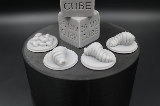 Maggot Grub Worm Carrion Flesh Larva Set of 4 With Eggs 28mm 32mm Miniature Dnd RPG Skirmish