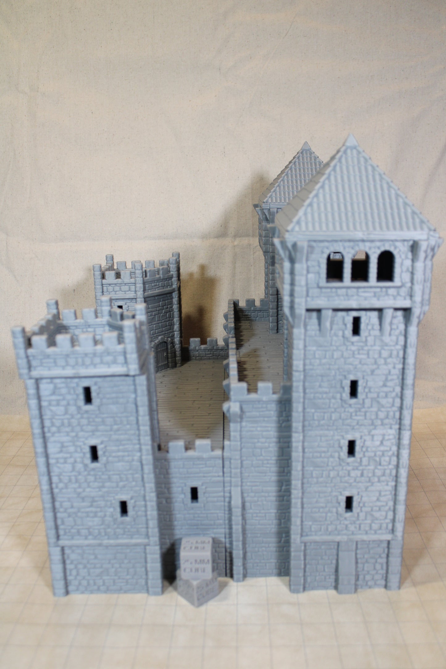 Tabletop Terrain Epic Seaside Castle Fortress Dnd Rpg Wargame Skirmish 28-32mm