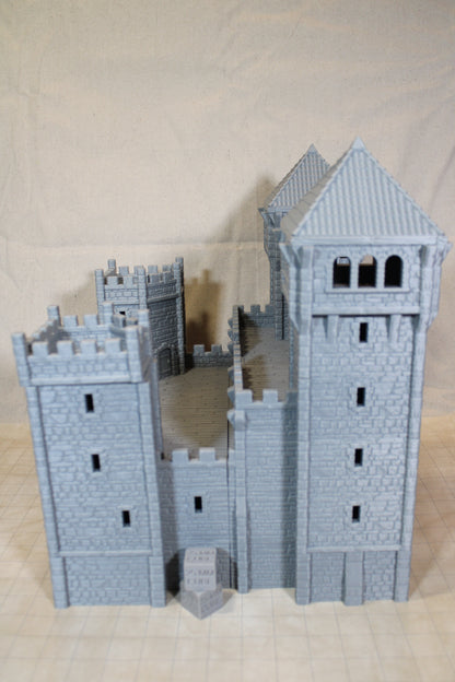 Tabletop Terrain Epic Seaside Castle Fortress Dnd Rpg Wargame Skirmish 28-32mm