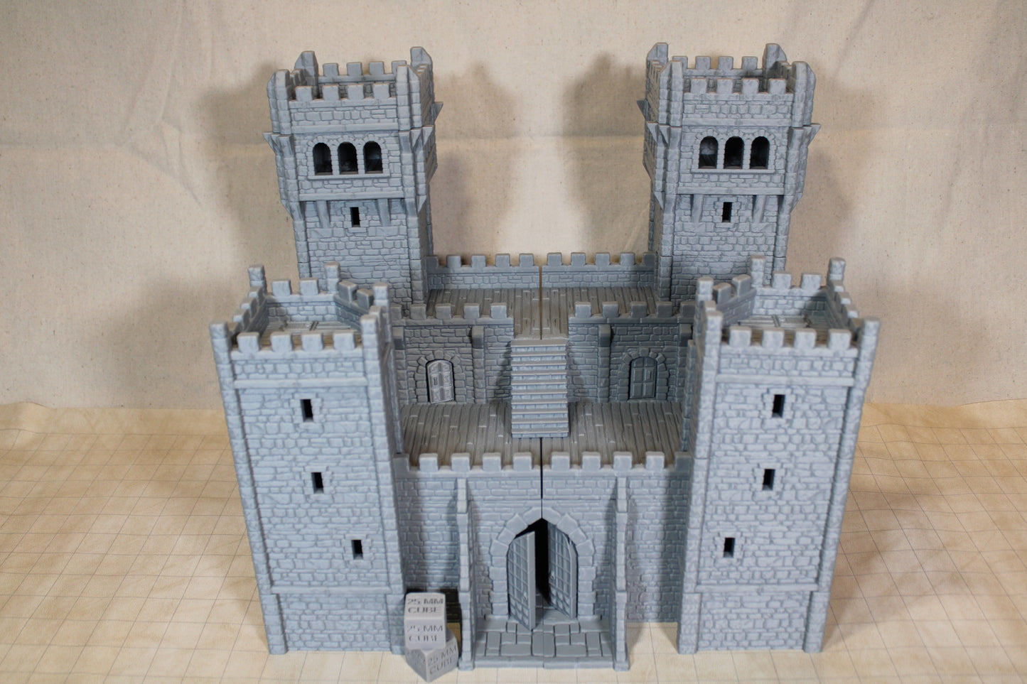 Tabletop Terrain Epic Seaside Castle Fortress Dnd Rpg Wargame Skirmish 28-32mm