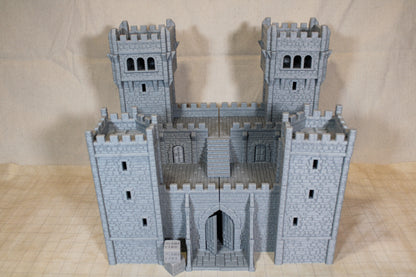 Tabletop Terrain Epic Seaside Castle Fortress Dnd Rpg Wargame Skirmish 28-32mm