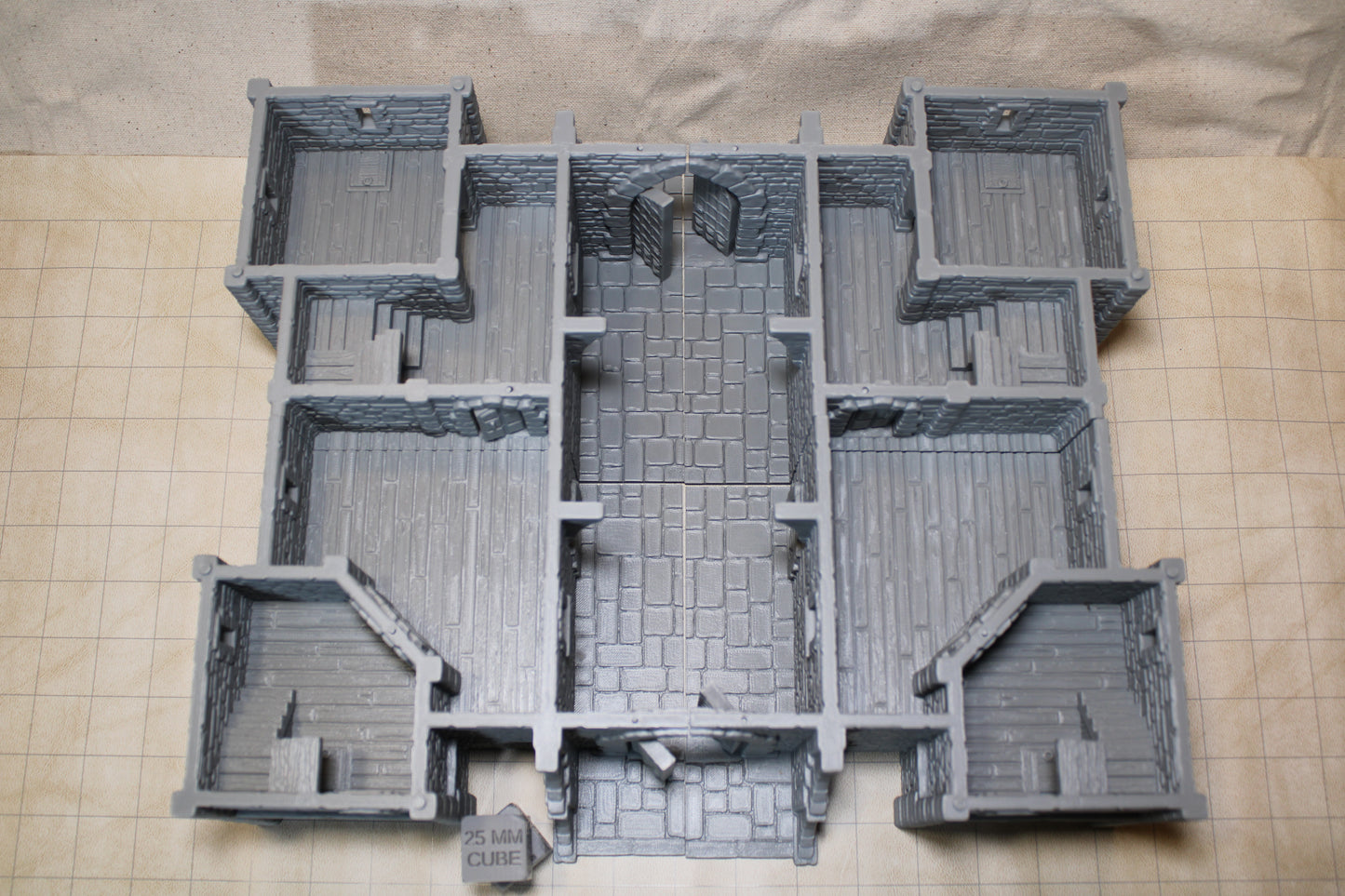Tabletop Terrain Epic Seaside Castle Fortress Dnd Rpg Wargame Skirmish 28-32mm