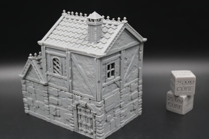 Tabletop Terrain Stone House 12of19 Town City Dnd RPG wargame skirmish 28-32mm