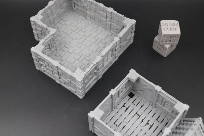 Tabletop Terrain Stone House 12of19 Town City Dnd RPG wargame skirmish 28-32mm