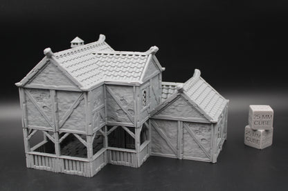 Tabletop Terrain Plaster Cob House 13of19 Town City Dnd RPG wargame skirmish 28-32mm