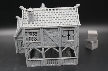 Tabletop Terrain Plaster Cob House 13of19 Town City Dnd RPG wargame skirmish 28-32mm