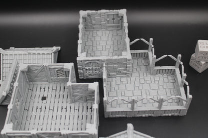 Tabletop Terrain Stone House 13of19 Town City Dnd RPG wargame skirmish 28-32mm