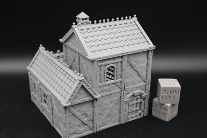 Tabletop Terrain Plaster Cob House 12of19 Town City Dnd RPG wargame skirmish 28-32mm