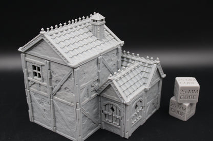 Tabletop Terrain Plaster Cob House 12of19 Town City Dnd RPG wargame skirmish 28-32mm